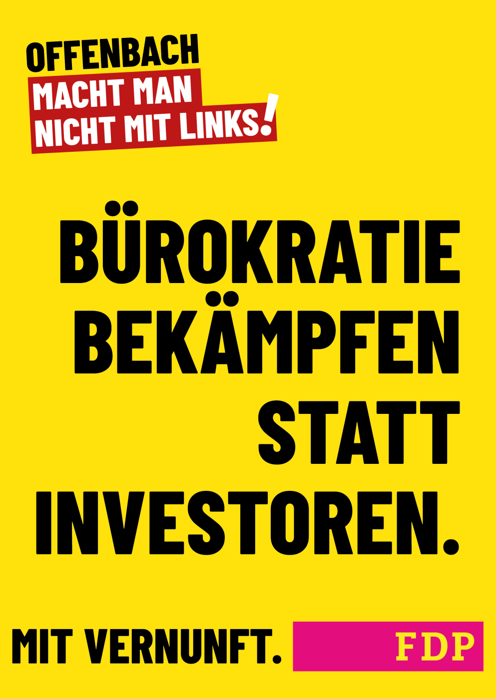 Bürokratie bekämpfen statt Investoren